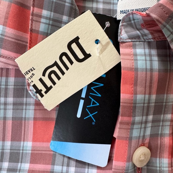 Men's Duluth Trading COOLMAX Wrinklefighter Short Sleeve Shirt Size Medium NWT - Picture 5 of 5